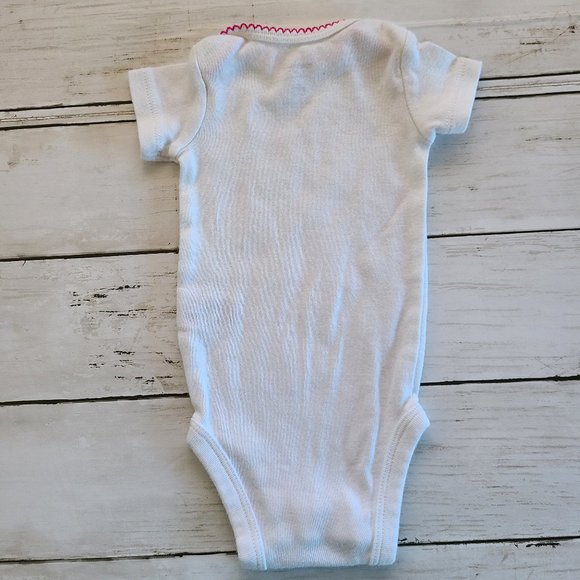 ♡ 5/$20 - Carter's Girls White Colorful Daddy's Girl Print Short Sleeve Bodysuit - Picture 2 of 6